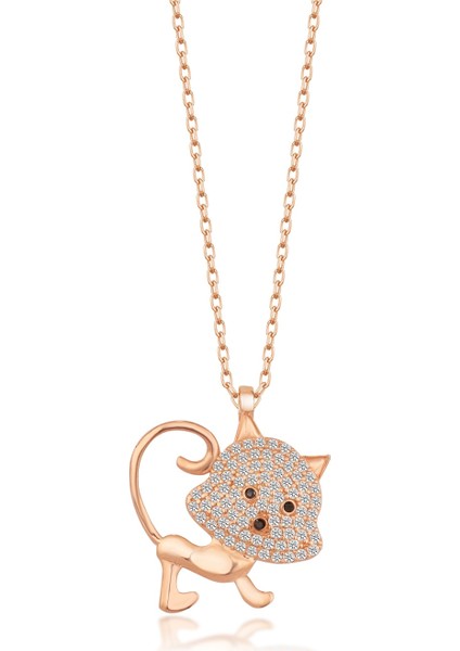 925 Ayar Gümüş Kedicik Kolye modelleri