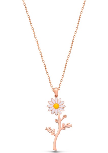 925 Ayar Gümüş Papatya Kolye fiyatları