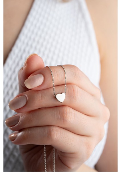 925 Ayar Gümüş Minik Kalp Kolye fiyatları