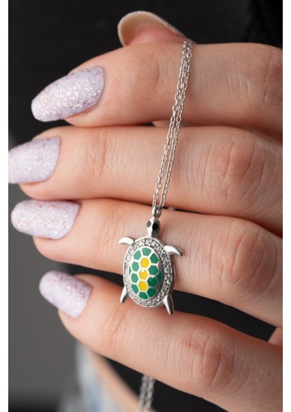 925 Ayar Gümüş Kaplumbağa Kolye fiyatları