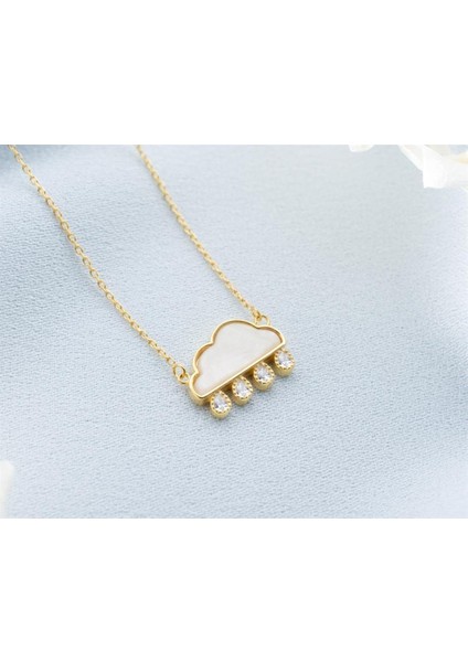 925 Ayar Gümüş Yağmur Bulutu Kolye modelleri