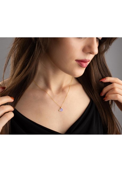 925 Ayar Gümüş Mineli Kuş Kolye