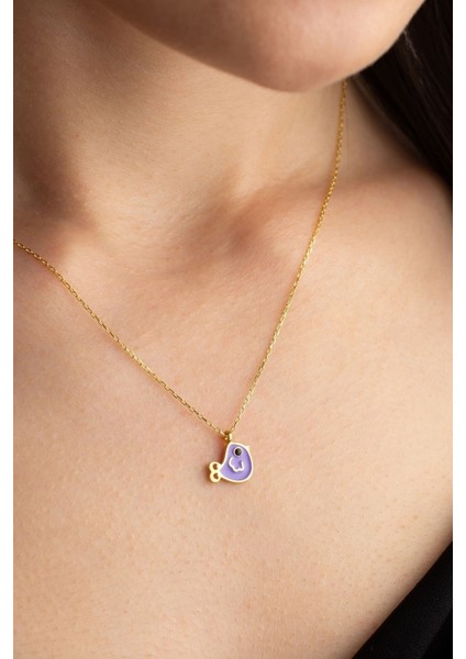 925 Ayar Gümüş Mineli Kuş Kolye fiyatları