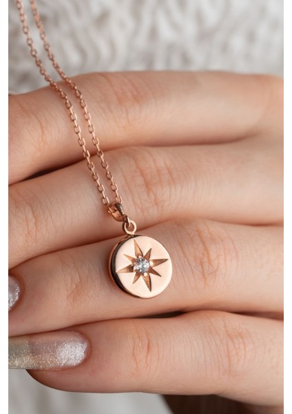 925 Ayar Gümüş Tektaş Yıldız Kolye fiyatları