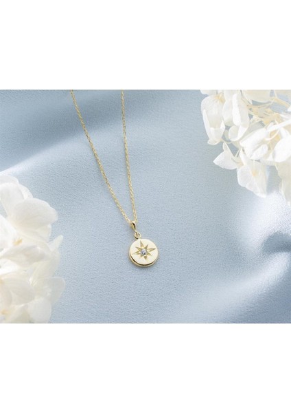 925 Ayar Gümüş Tektaş Yıldız Kolye modelleri