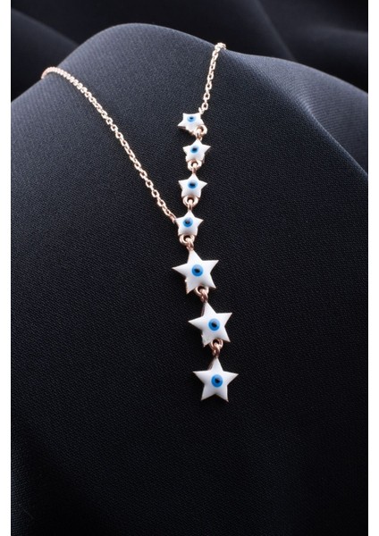 925 Ayar Gümüş Sallantılı Yıldız Kolye fiyatları