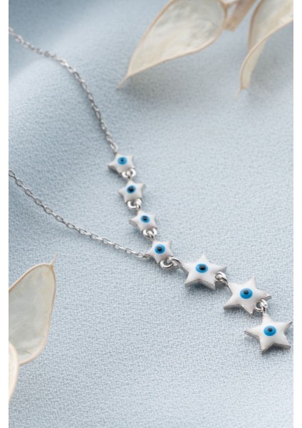 925 Ayar Gümüş Sallantılı Yıldız Kolye modelleri