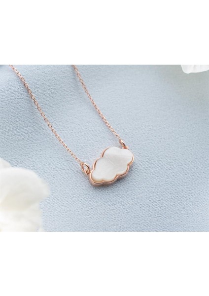 925 Ayar Gümüş Sedefli Bulut Kolye modelleri