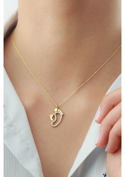 925 Ayar Gold Ayakizi Gümüş Kolye modelleri