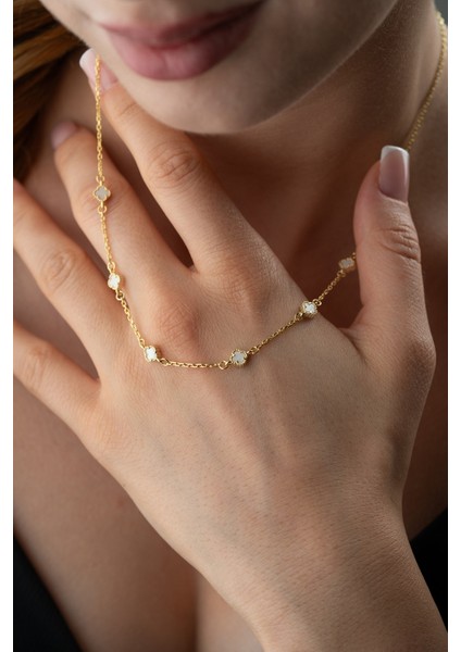 925 Ayar Gümüş Yonca Y Kolye fiyatları