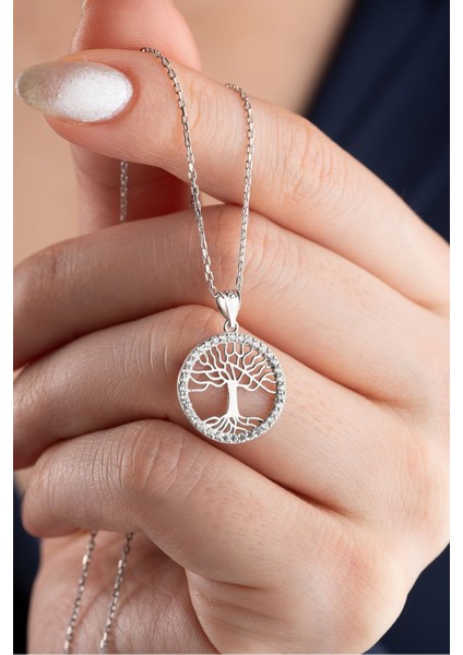 925 Ayar Gümüş Hayat Ağacı Kolye fiyatları