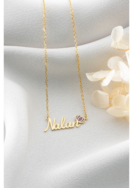 925 Ayar Gümüş Isimli Lale Kolye modelleri