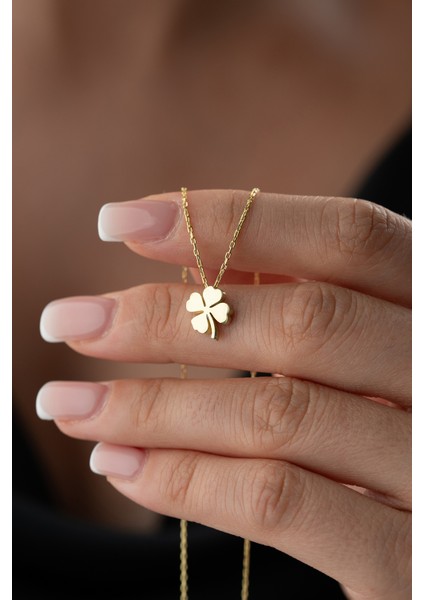 925 Ayar Gümüş Yonca Kolye modelleri