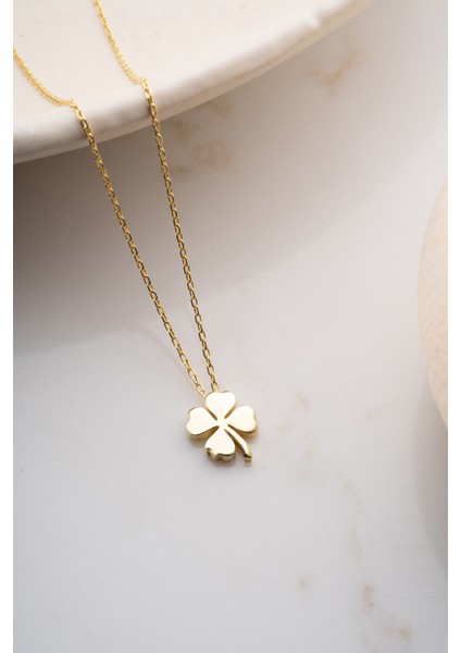 925 Ayar Gümüş Yonca Kolye fırsatları