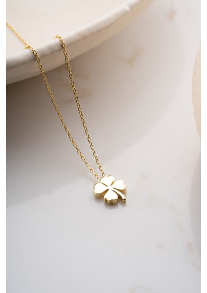 925 Ayar Gümüş Yonca Kolye indirimleri