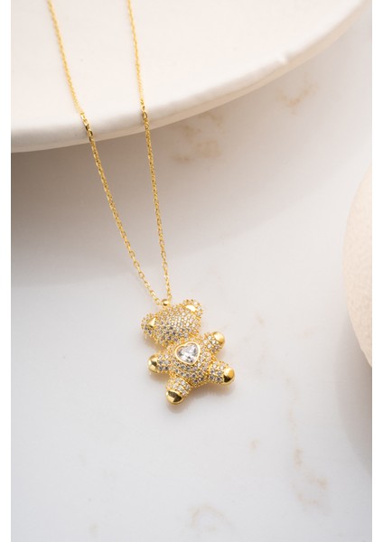 925 Ayar Gümüş Ayıcık Kolye fırsatları