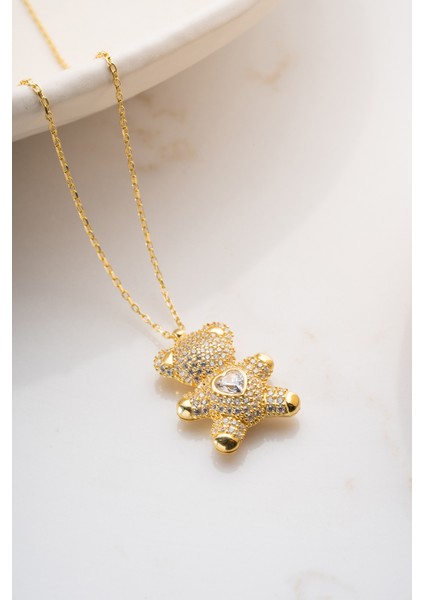 925 Ayar Gümüş Ayıcık Kolye indirimleri