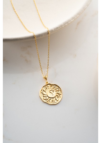 925 Ayar Gümüş Güneş Kolye