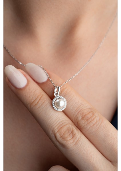 925 Ayar Gümüş Inci Model Kolye fiyatları