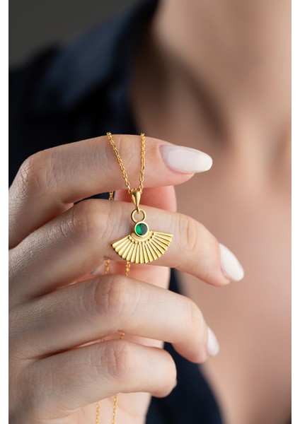 925 Ayar Gümüş Yelpaze Model Kolye modelleri