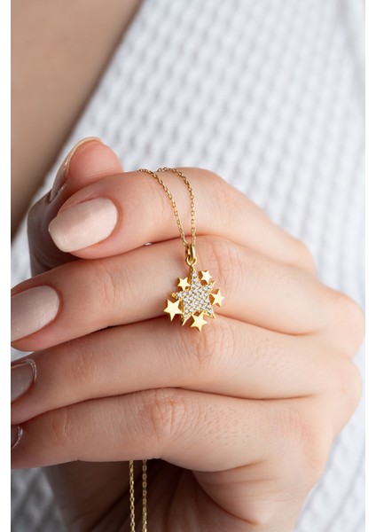 925 Ayar Gümüş Yıldızlı Kolye fiyatları