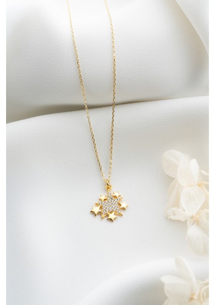 925 Ayar Gümüş Yıldızlı Kolye modelleri