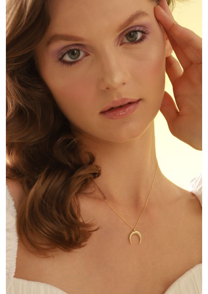 925 Ayar Ters Hilal Gümüş Kolye fiyatları