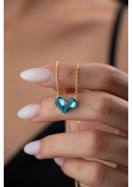 925 Ayar Gümüş Kalp Kolye