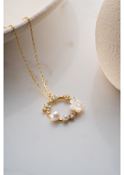 925 Ayar Gümüş Manolya Çiçeği Kolye indirimleri