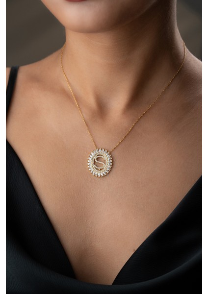 925 Ayar Gümüş Harf Kolye