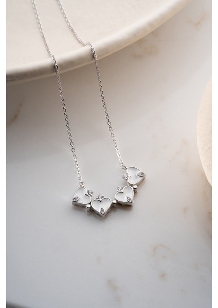 925 Ayar Gümüş Mıknatıslı Yonca Kolye indirimleri