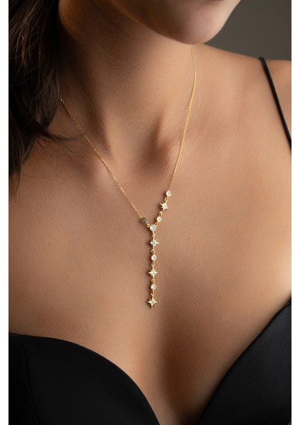 925 Ayar Gümüş Kayan Kutupyıldızı Kolye modelleri