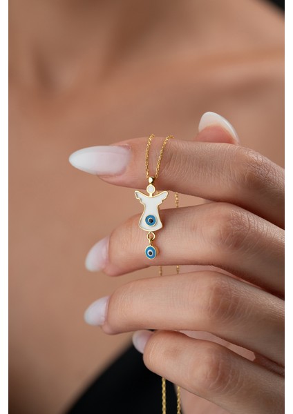 925 Ayar Gümüş Melek Kolye