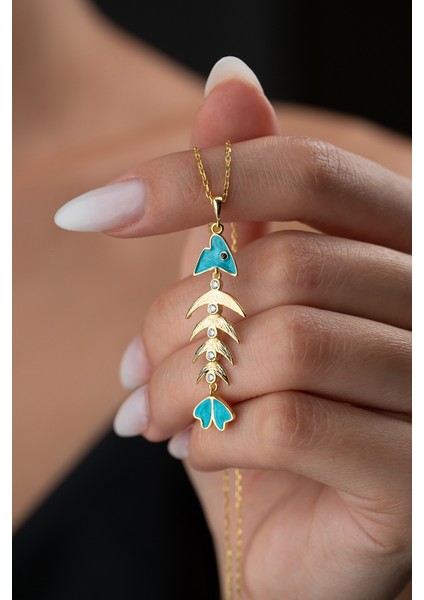 925 Ayar Gümüş Balık Kolye fiyatları