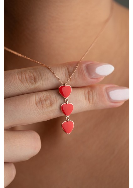 925 Ayar Gümüş Akışlı Kalp Kolye fiyatları