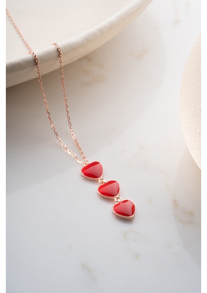 925 Ayar Gümüş Akışlı Kalp Kolye indirimleri