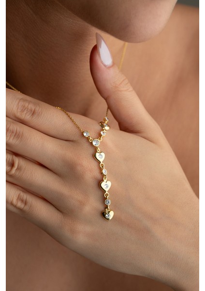 925 Ayar Gümüş Akışlı Kalp Kolye fiyatları