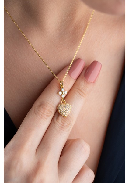 925 Ayar Gümüş Kalp Kolye modelleri