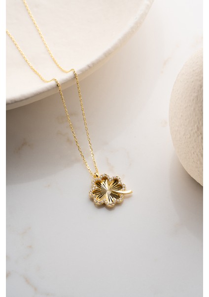 925 Ayar Yonca Kolye indirimleri