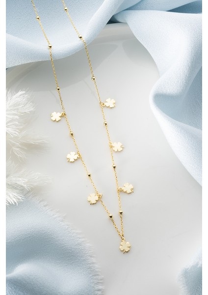 925 Ayar Gümüş Yoncalı Şans Kolye fırsatları