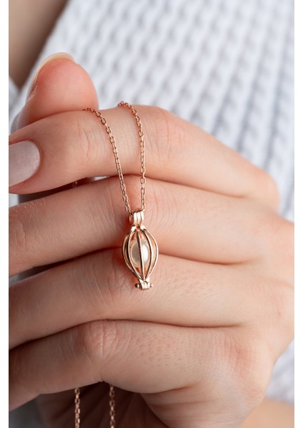 925 Ayar Gümüş Incili Balon Kolye fiyatları