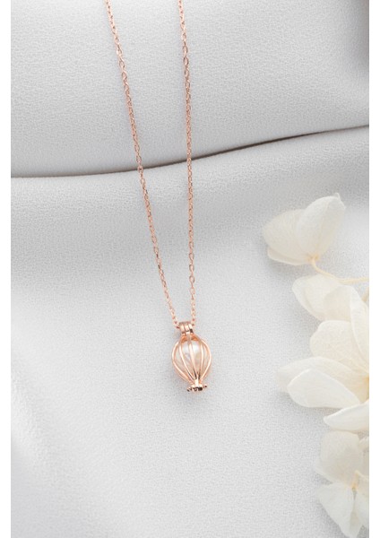 925 Ayar Gümüş Incili Balon Kolye modelleri