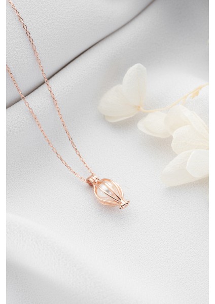 925 Ayar Gümüş Incili Balon Kolye fırsatları