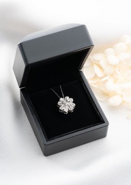 925 Ayar Dönen Yonca Gümüş Kolye fiyatları