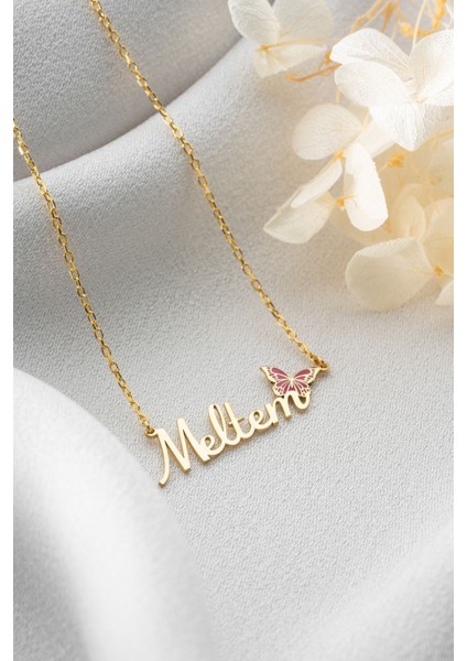 925 Ayar Gümüş Isimli Kelebek Kolye fırsatları