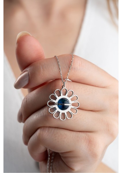 925 Ayar Gümüş Yağmur Damlası Çiçek Kolye fiyatları