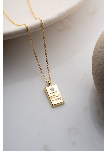 925 Ayar Gümüş Külçe Kolye fırsatları