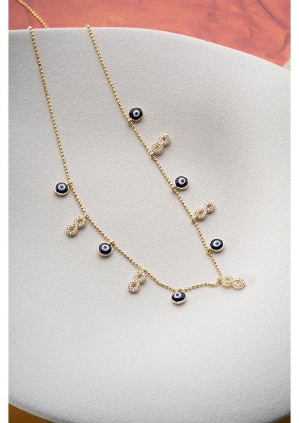 925 Ayar Gümüş Nazar Sonsuzluklu Şans Kolye indirimleri