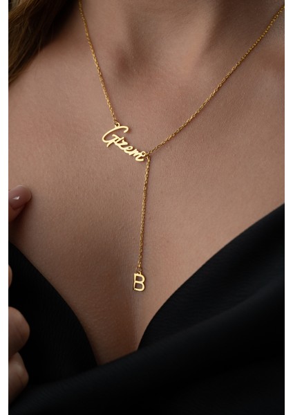 925 Ayar Gümüş Kişiye Özel Harfli Isim Kolye