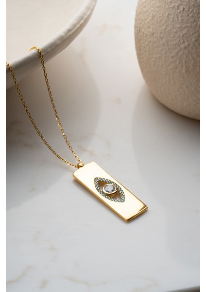 925 Ayar Gümüş Göz Model Kolye fırsatları